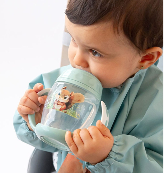 Κiokids Ποτηράκι Εκπαιδευτικό 270ML Σκιουράκι 1ο Βήμα 6+Μ 6339