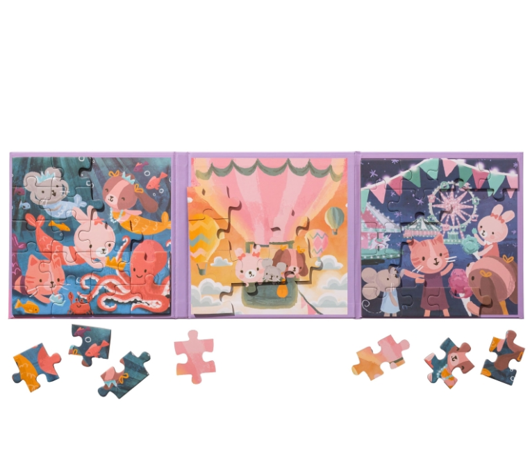 Stephen Joseph Μαγνητικό Puzzle 4 in 1, Fairytail SJ123428