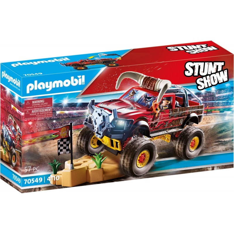 Playmobil Stunt Show Bull Monster Truck Κόκκινος Ταύρος 70549