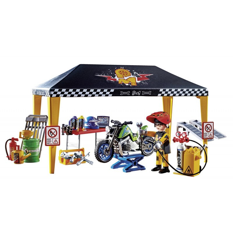 Playmobil Stunt Show Σκηνή – Συνεργείο Επισκευών 70552