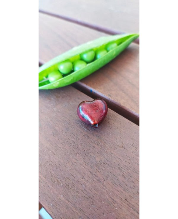 Glass Heart Bead
