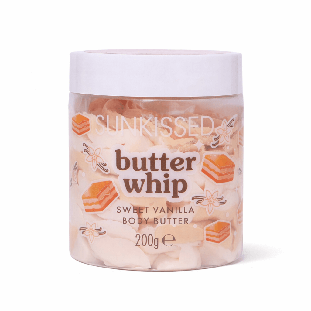 Sunkissed | Sweet Vanilla | Butter Whip Body Butter 200g | Deep Hydration & Softening Care | SU32503
