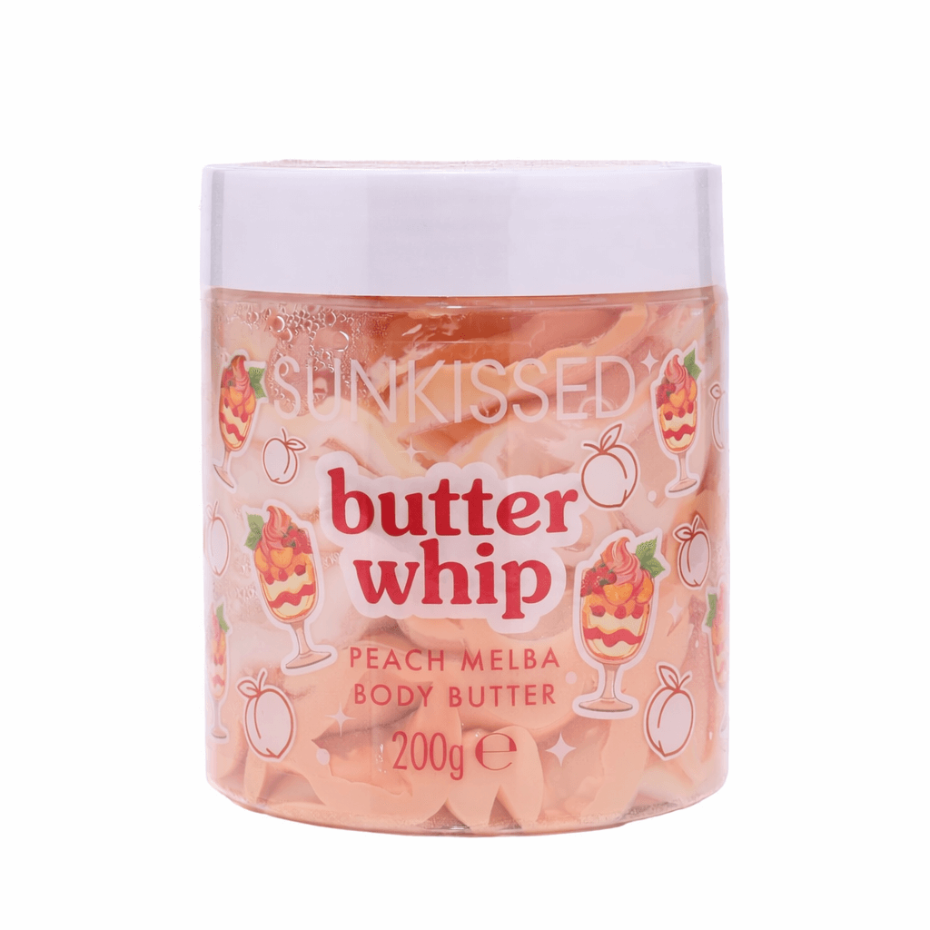 Sunkissed | Peach Melba | Butter Whip Body Butter 200g | Deep Hydration & Silky Soft Skin | SU32504