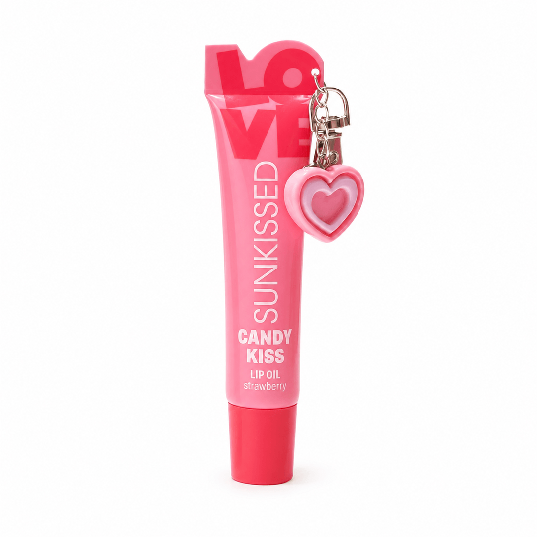 Sunkissed | Candy Kiss Strawberry | Lip Oil 15ml | Juicy Gloss & Lip Conditioning | SU32525S