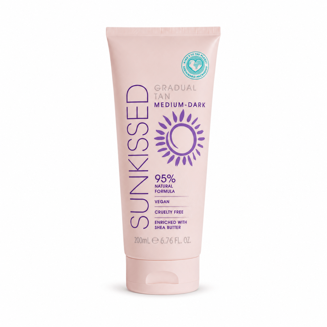 Sunkissed | Gradual Tan Medium-Dark | Everyday Tan 200ml | Buildable Natural Glow & Hydration | SU29113