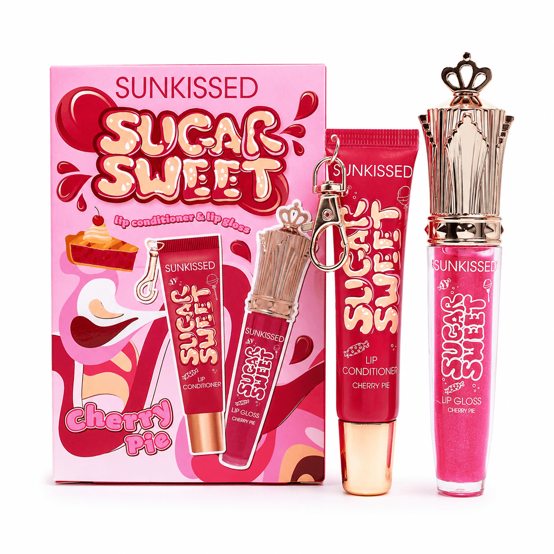 Sunkissed | Sugar Sweet Lip Duo | Cherry Pie Scent | Lip Gloss & Lip Conditioner Set | SU32611
