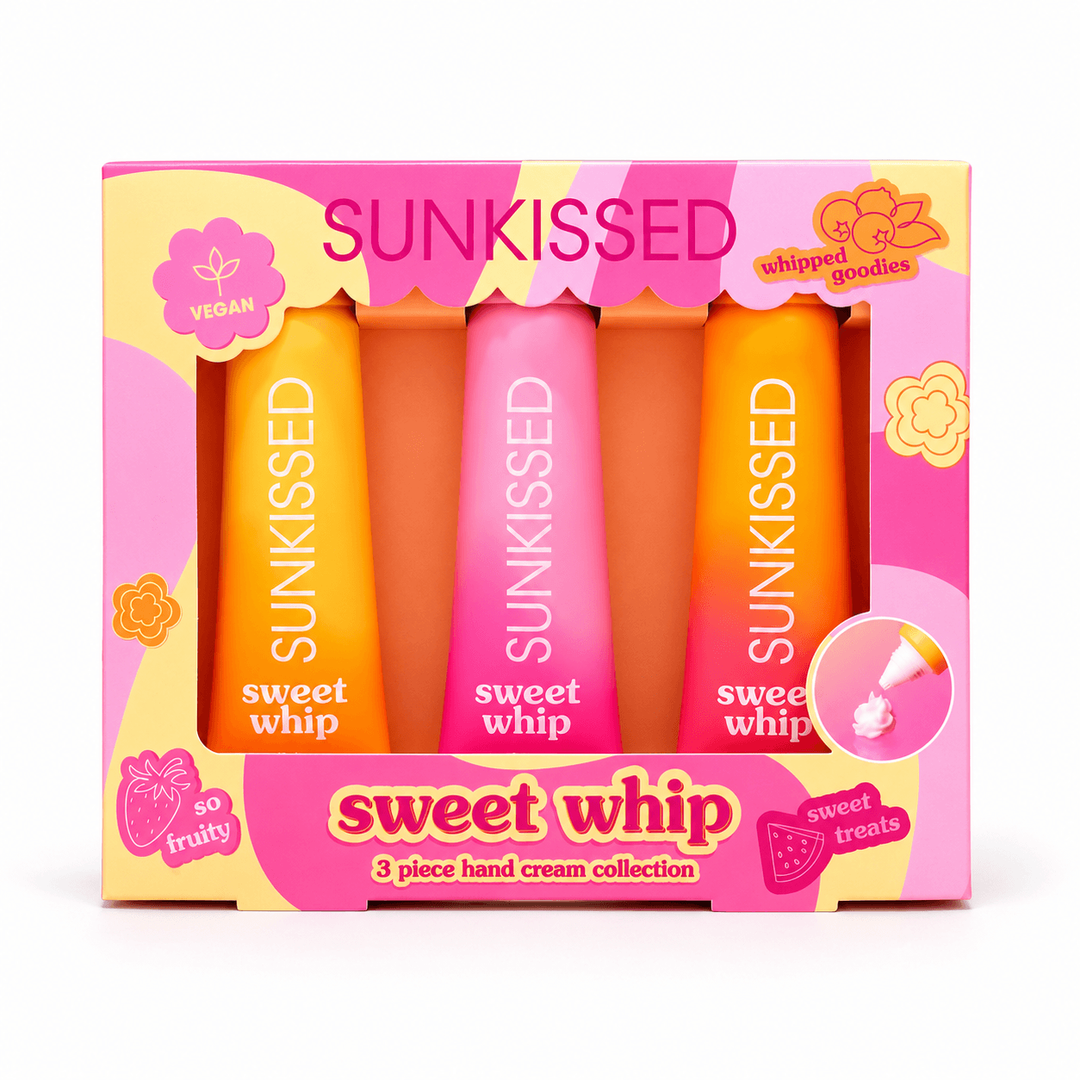 Sunkissed | Sweet Whip | Very Berry, Tropical & Passion Fruit | 3-Piece Hand Cream Collection 3 x 60ml | Vegan | SU32608