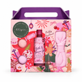 The Kind Edit Co. | Utopia | Pink Peppercorn | Headband Gift Set – Bath & Shower Gel 200ml, 2 x 50g Bath Fizzers & Fluffy Headband | Vegan & PETA-Approved | SU32536