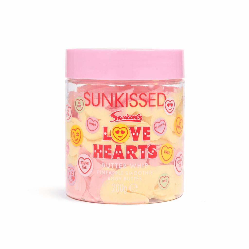 Sunkissed x Love Hearts | Pineapple Smoothie Body Butter 250g | Whipped Moisturising Body Butter | SU32482
