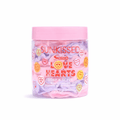 Sunkissed x Love Hearts | Blackcurrant | Soap & Scrub Whipped Body Cleanser 250g | Gently Exfoliating Sweet Cleanse | SU32483