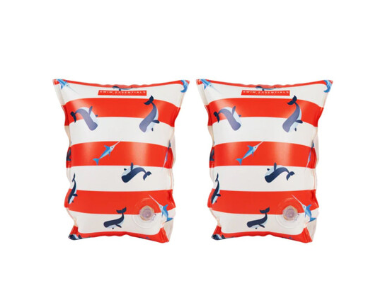 Swim Essentials: Μπρατσάκια για παιδιά από 0-2 ετών ετών - "Red-White Whale" SWE-2020SE166