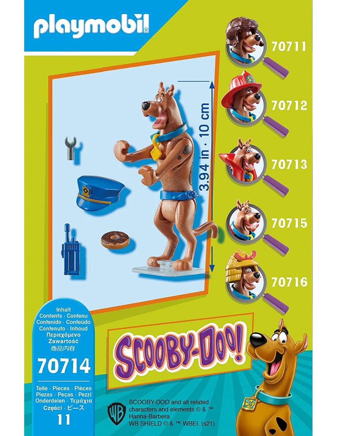 Playmobil Scooby Doo Συλλεκτική Φιγούρα Scooby Αστυνομικός 70714