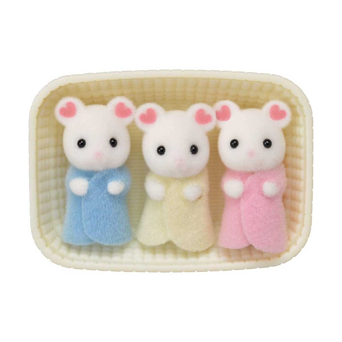 Marshmallow Mouse Triplets