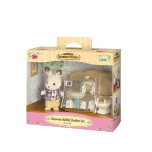 Epoch Sylvanian Families Σετ Chocolate Rabbit Αγόρι Και Σετ Μπάνιου Brother Set 5015