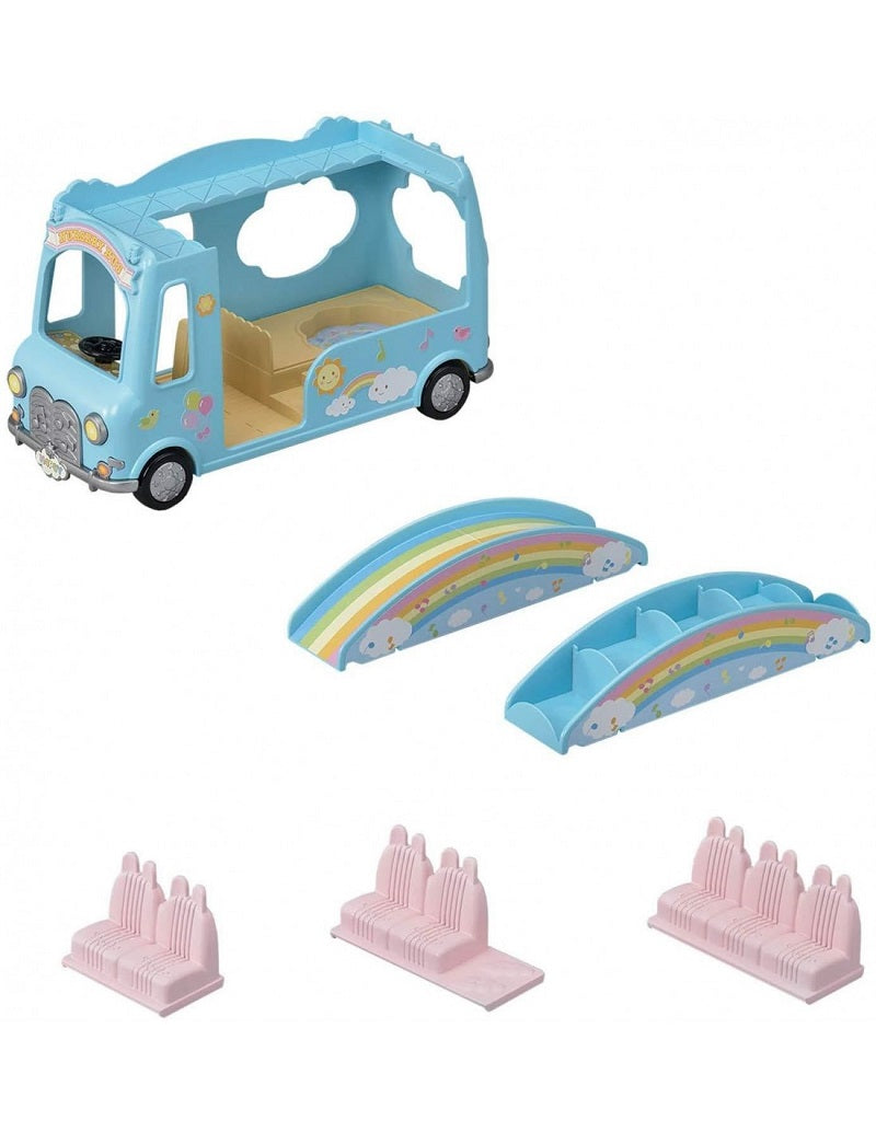 Epoch Sylvanian Families: Sunshine Nursery Bus – Χαρούμενο Σχολικό Λεωφορείο 5317