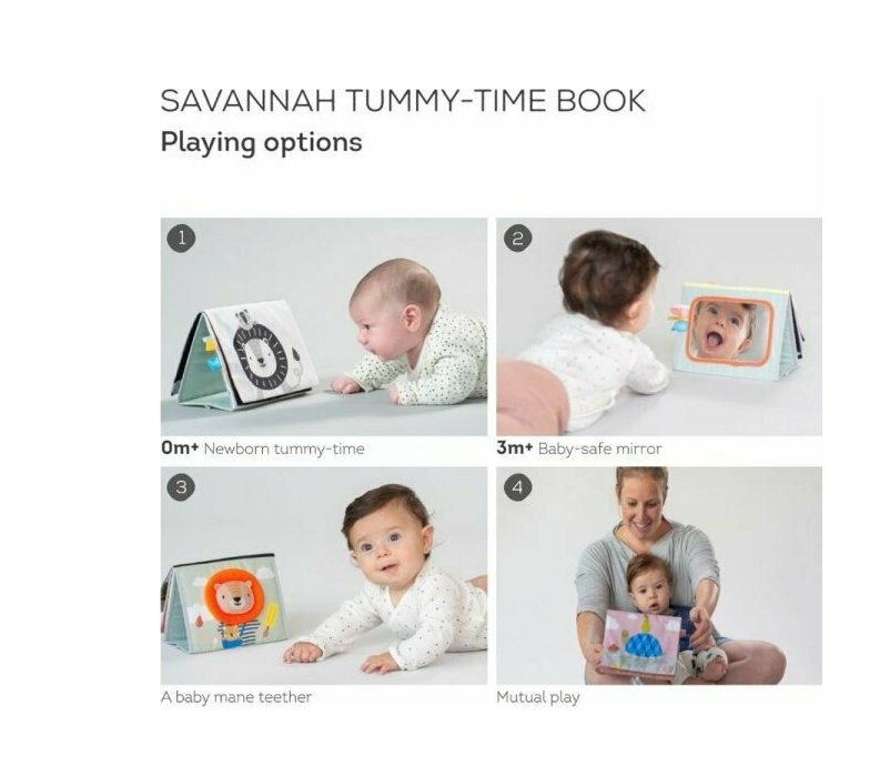 Taf Toys Βιβλίο Δραστηριοτήτων Savannah Tummy Time Book  T-12705