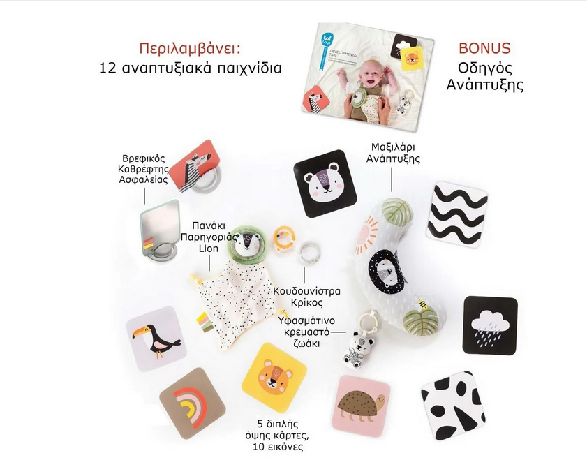 Taf Toys Βρεφικό Σετ Δραστηριοτήτων  Newborn Develop &amp; Play Kit  T-12915