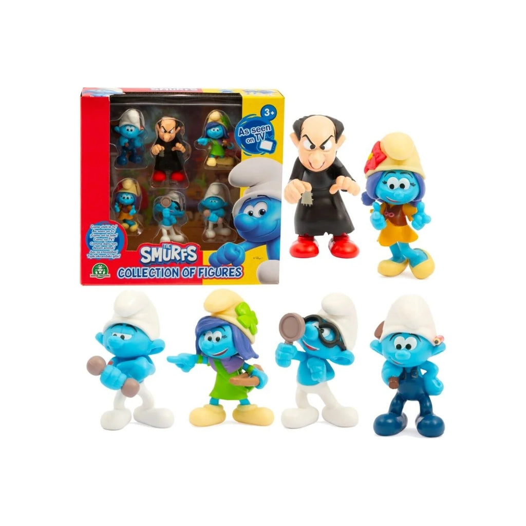 Giochi Preziosi The Smurfs Στρουμφάκια Σετ Με 6 Φιγούρες 5.5Εκ.
