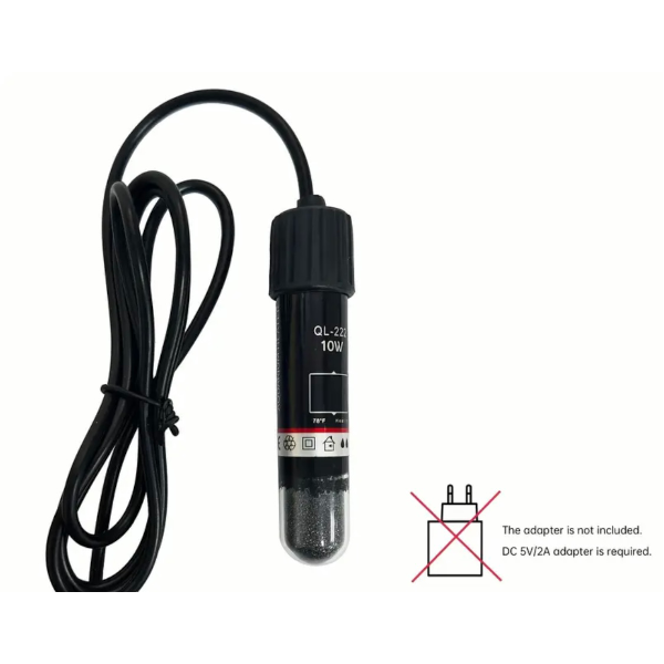 Super Mini Thermal Εξαιρετικά Μικρός 9cm θερμαντήρας Γυάλας 10w