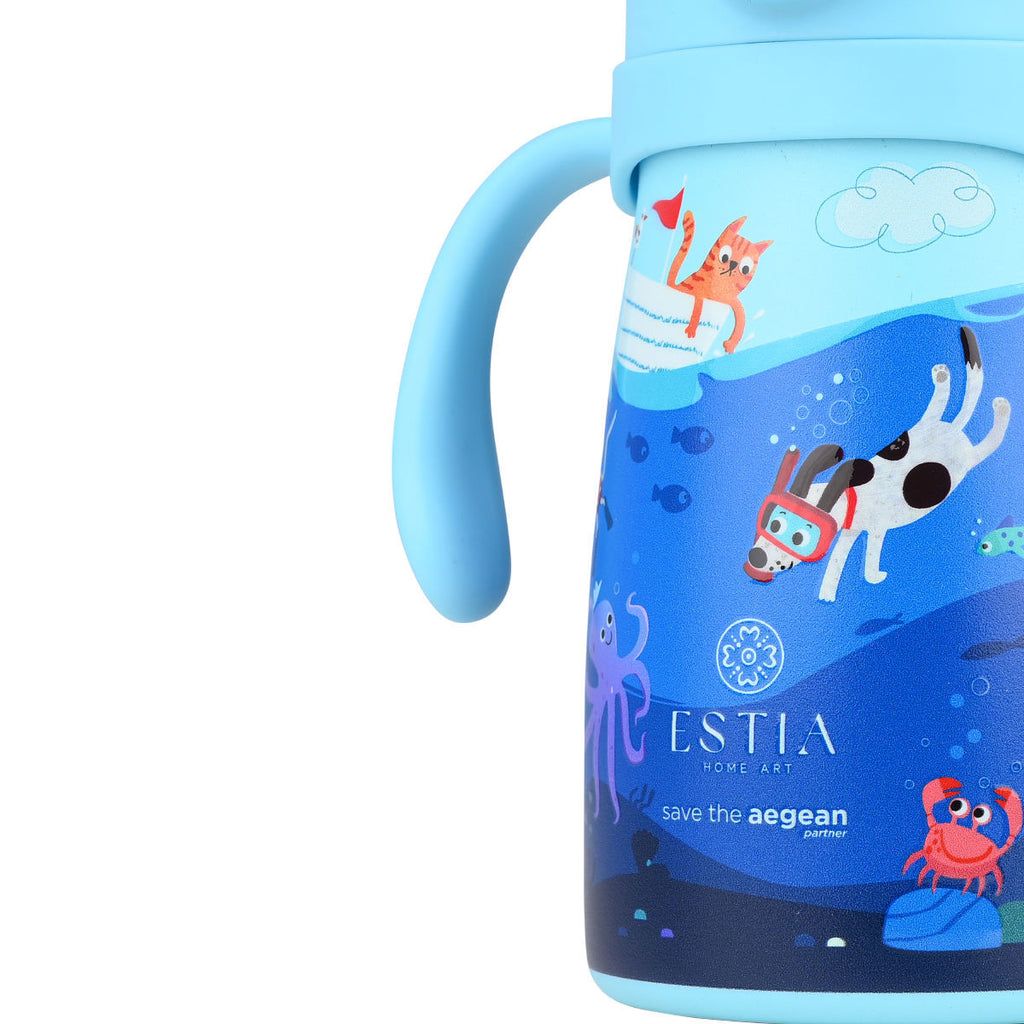 Estia ΘΕΡΜΟΣ ΠΑΙΔΙΚΟ BUBBLE BOTTLE SAVE THE AEGEAN 300ml OCEAN PLAY 01-33170