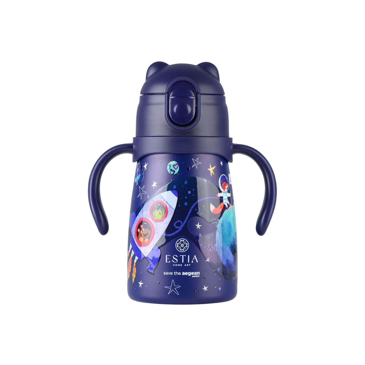 Estia ΘΕΡΜΟΣ ΠΑΙΔΙΚΟ BUBBLE BOTTLE SAVE THE AEGEAN 300ml SOLAR JUMP 01-33187