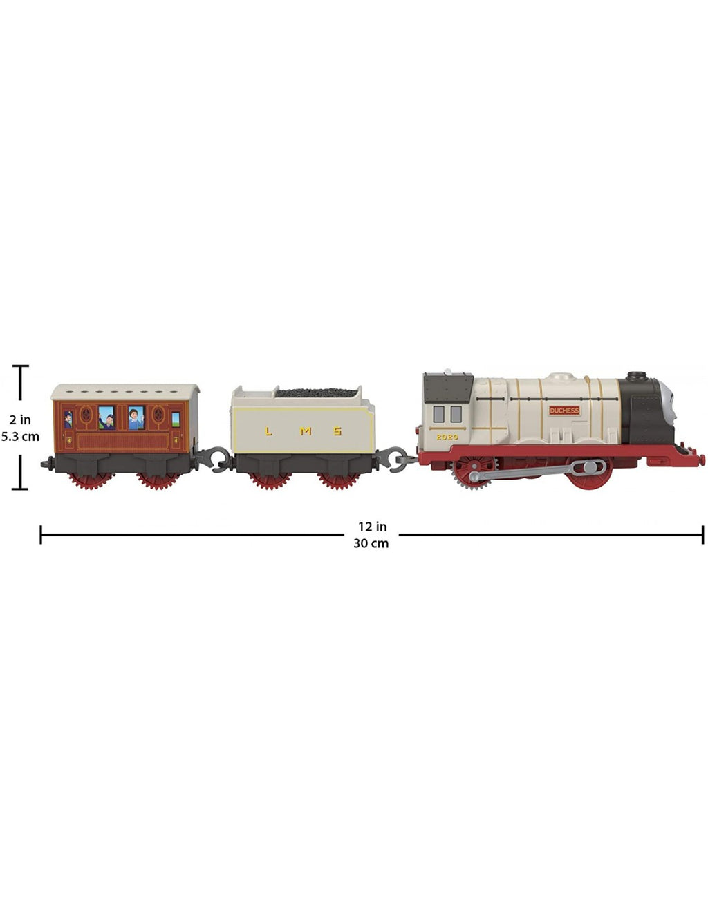 Fisher-Price Thomas And Friends Duchess Μηχανοκίνητα Τρένα Με 2 Βαγόνια BMK93 / GHK80