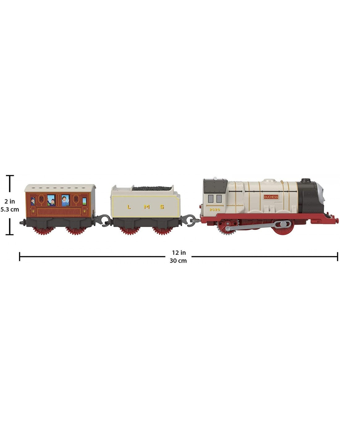 Fisher-Price Thomas And Friends Duchess Μηχανοκίνητα Τρένα Με 2 Βαγόνια BMK93 / GHK80