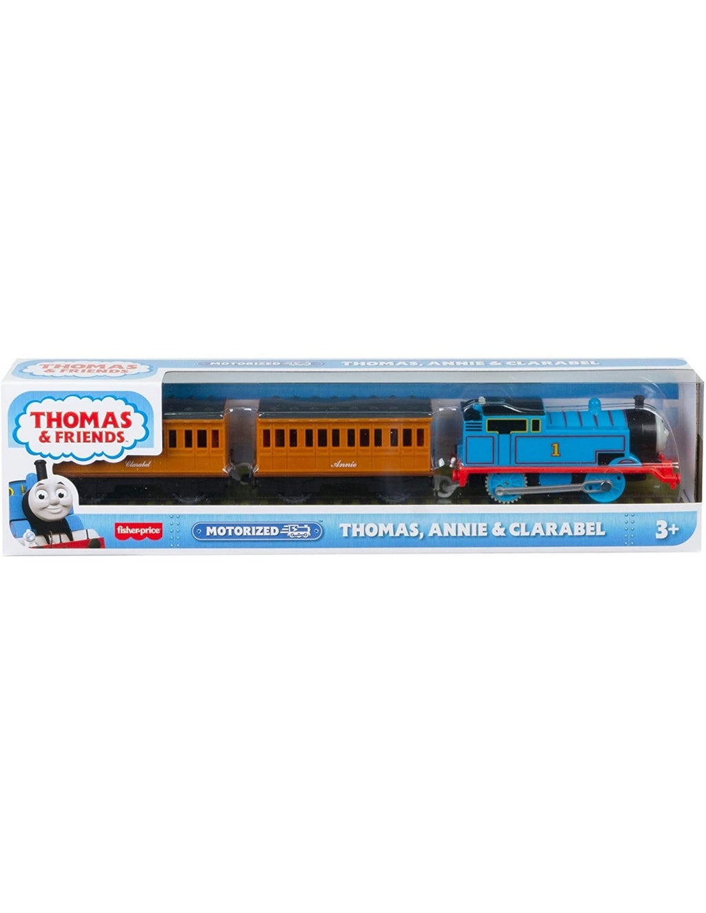 Fisher-Price Thomas And Friends Thomas, Annie, Clarabel Μηχανοκίνητα Τρένα Με 2 Βαγόνια BMK93 / GHK82