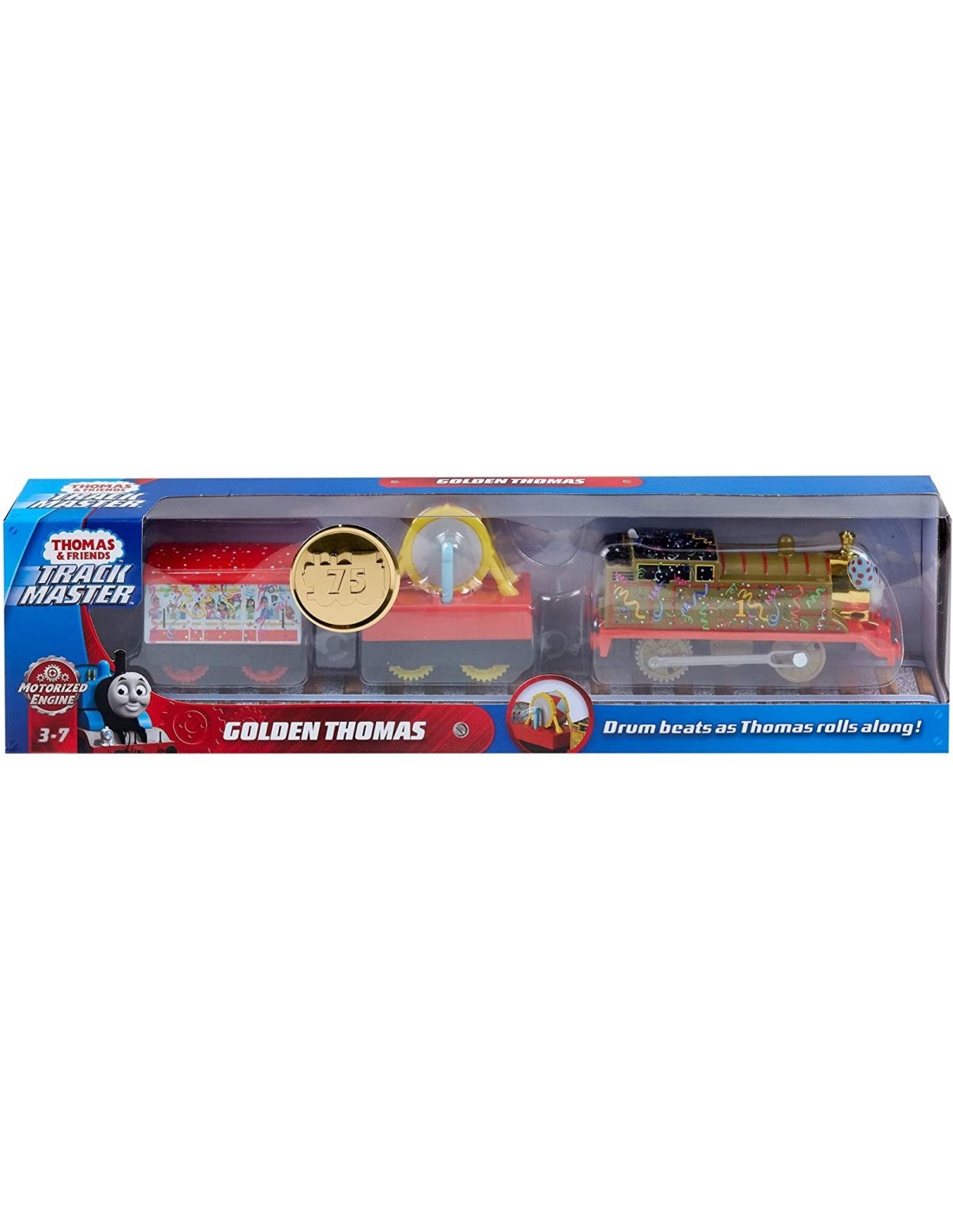 Fisher-Price Thomas And Friends Trackmaster Golden Thomas Με 2 Βαγόνια BMK93 / GHK79