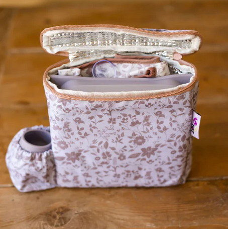Tidy Tot Bundle Fleur De Jardin Rose Cover &amp; Catch με Πιατάκι και Dinky Cup BLW  WBFJRO