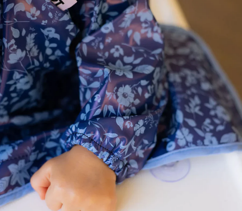 Tidy Tot Σαλιάρα Cover &amp; Catch Bib Fleur de Jardin Blue CCFB
