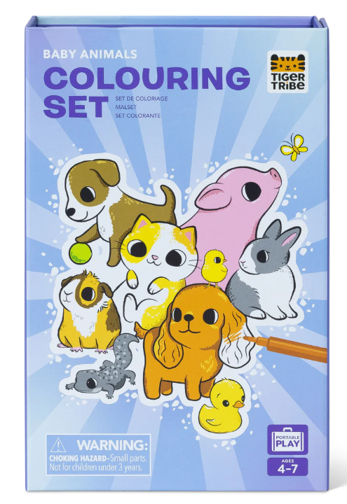 Tiger Tribe Colouring Set - Baby Animals BER-3760281