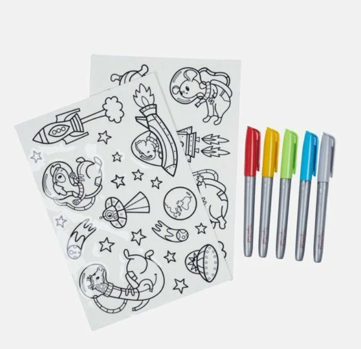 Tiger Tribe Movable Wall Art Space Animals BER-376027