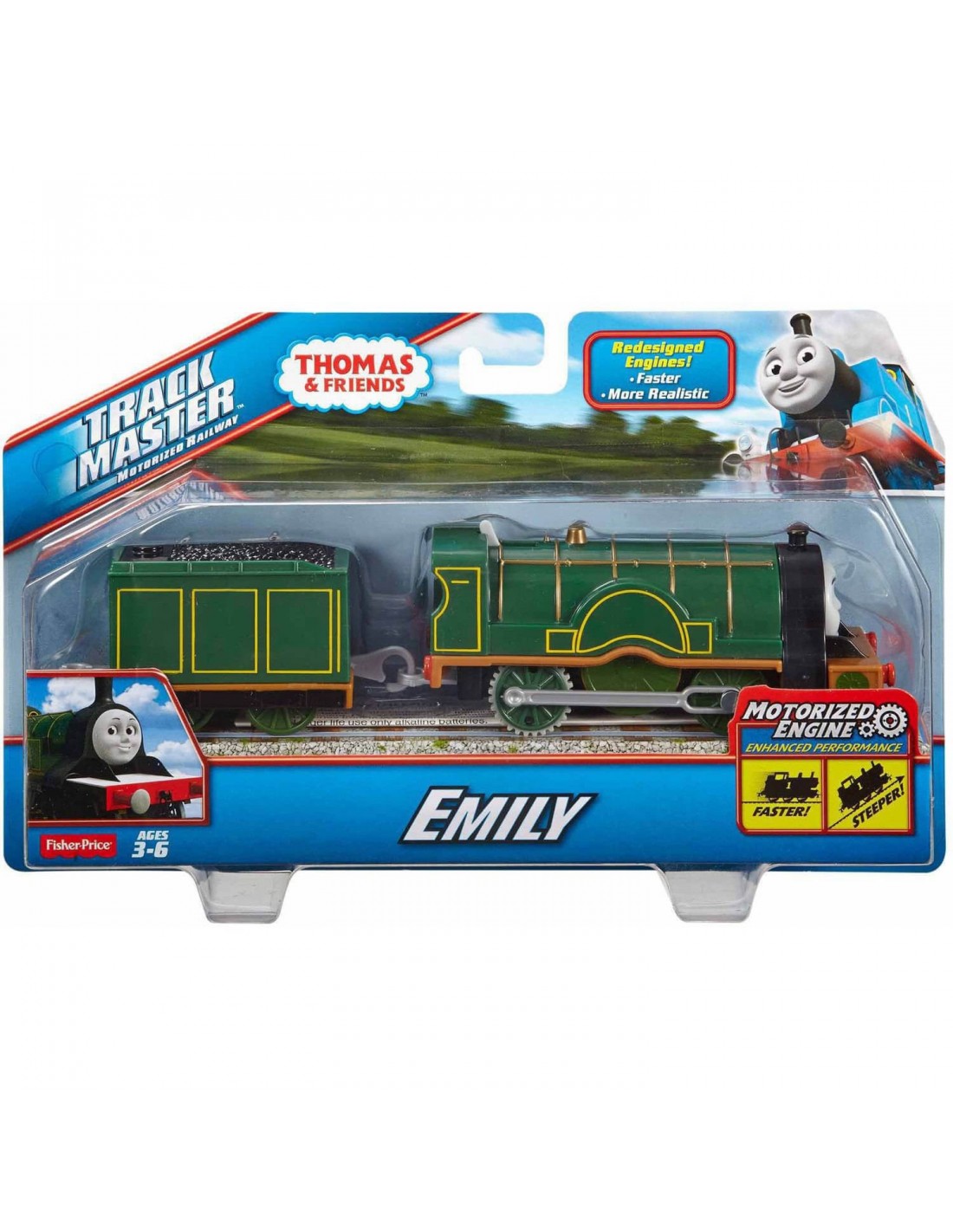 Fisher-Price Τόμας Μηχανοκίνητα Τρένα Με Βαγόνι, Emily BMK87 / CDB69