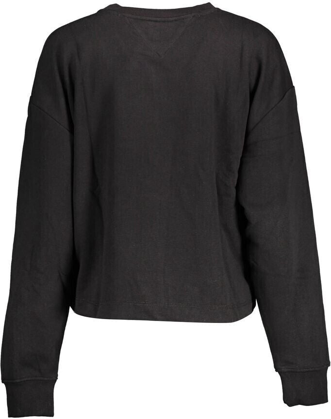 Tommy Jeans Γυναικεία Φούτερ DW0DW14851 Μαύρο Relaxed Fit