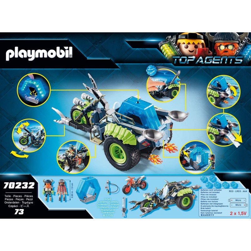Playmobil Top Agents V Κατασκοπευτικό Όχημα Πάγου Των Arctic Rebels 70232