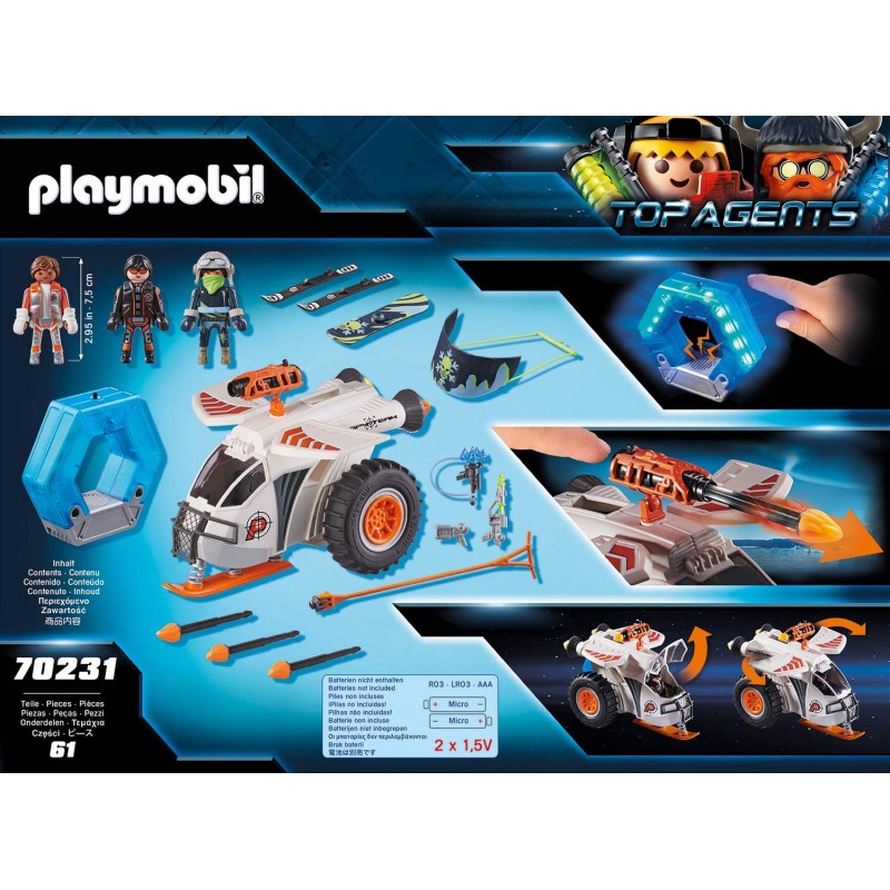 Playmobil Top Agents V Snow Glider Της Spy Team 70231