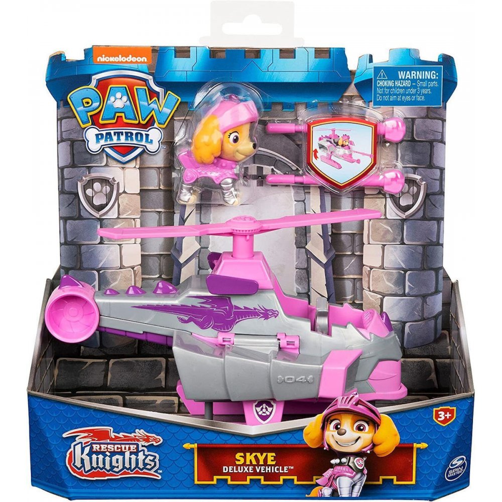 Spin Master Paw Patrol: Rescue Knights – Skye Deluxe Themed Vehicle (20133700)