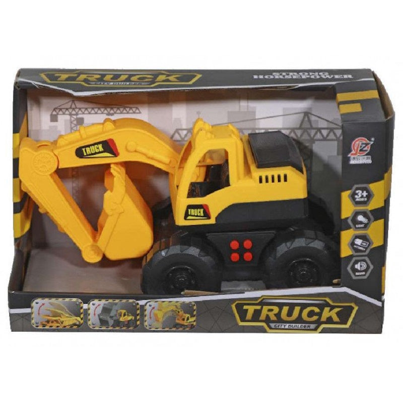 Kider Toys Όχημα Friction Εκσκαφέας με Φως και Ήχο