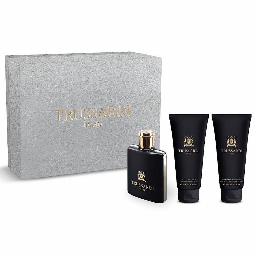 Trussardi | Uomo (2011) Men's Gift Set: EDT 100ml, After Shave Balm 200ml & Shower Gel 200ml | TUS100
