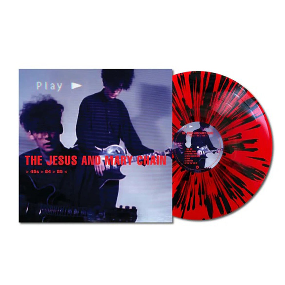 > 45s > 84 > 85 < (Red & Black Splatter Vinyl)