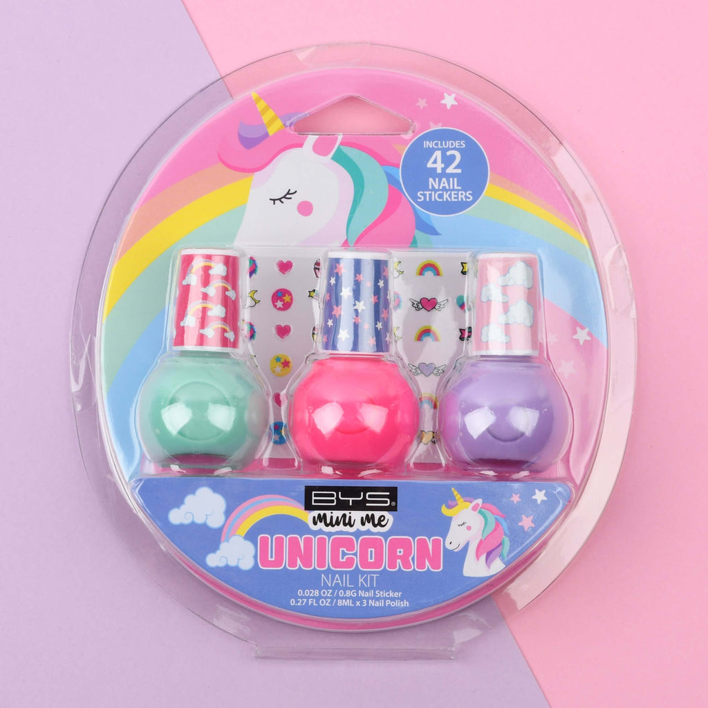 Unicorn - Nail Polish x3 &amp; 42 Stickers | Mini Me