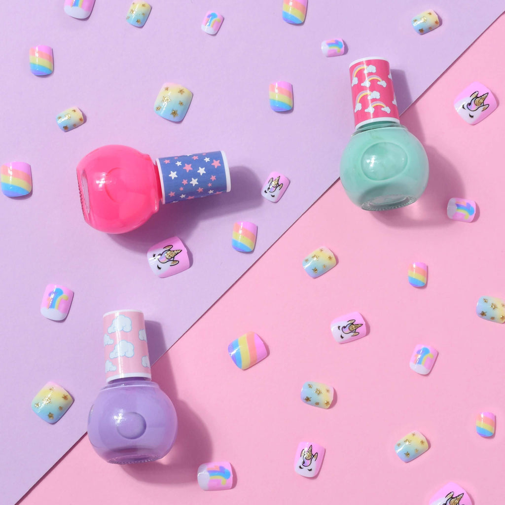 Unicorn - Nail Polish x3 &amp; 42 Stickers | Mini Me