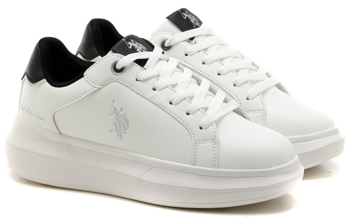 U.S. Polo Assn. CHELIS001-WHI Γυναικεία Flatforms Sneakers Λευκά