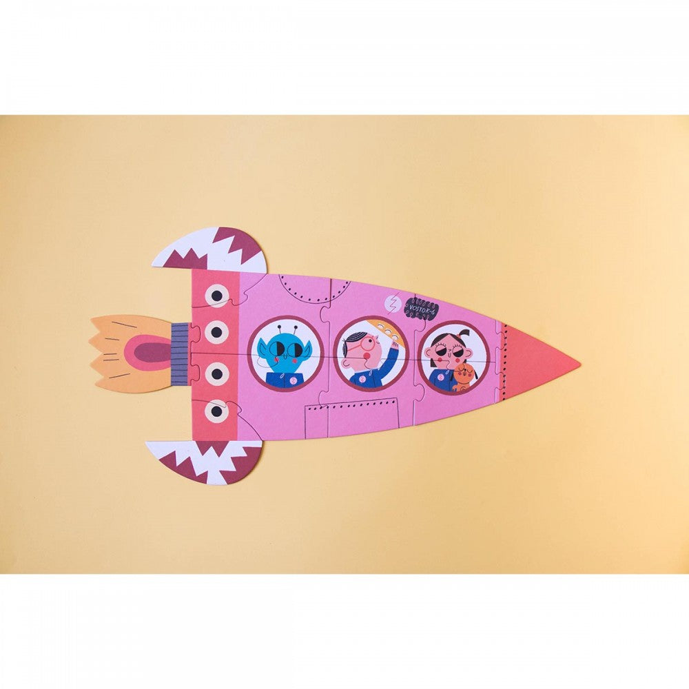 Londji Valentina in Space - 2+3+4+5+10 pcs - Παζλ που λάμπει στο σκοτάδι  LON-PZ008