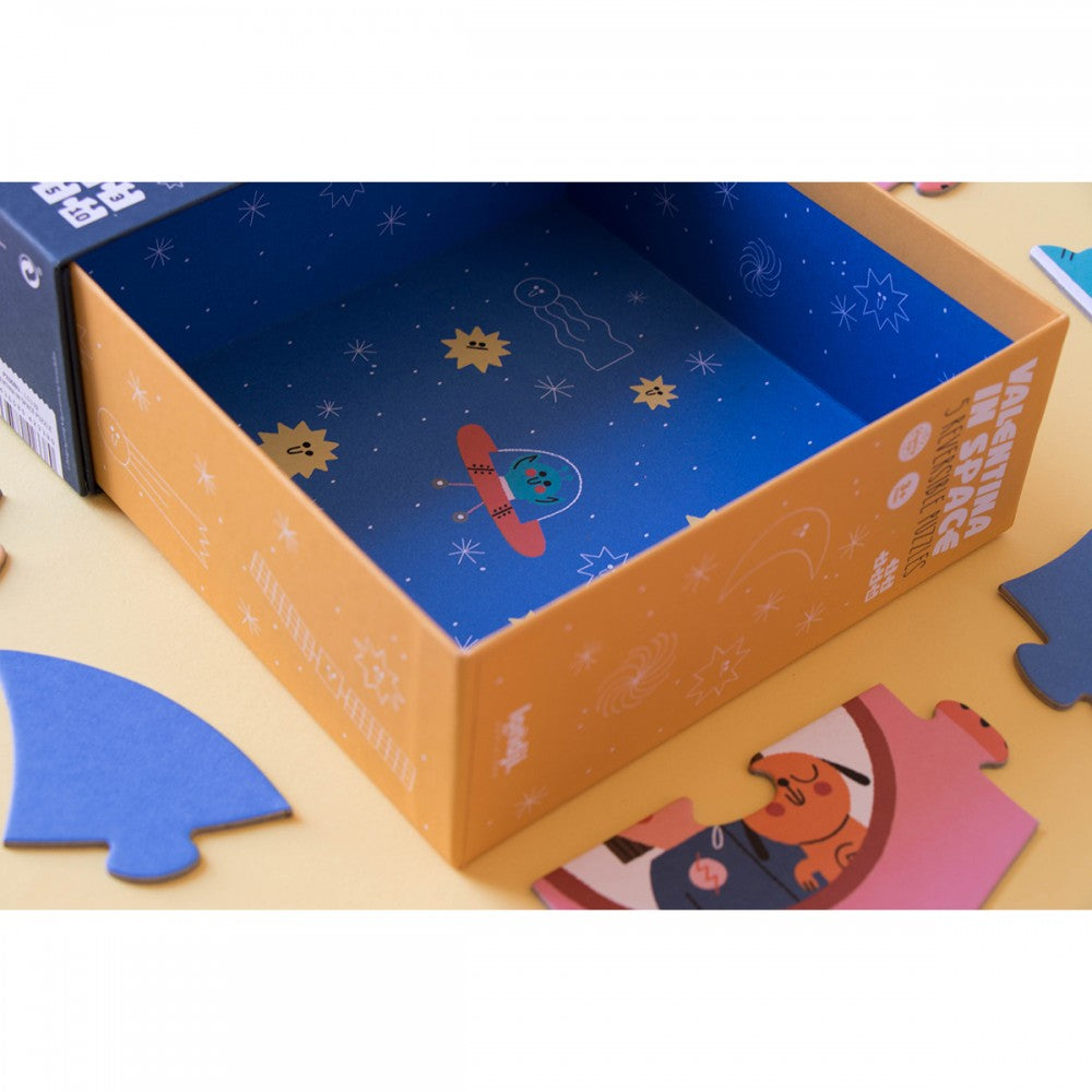 Londji Valentina in Space - 2+3+4+5+10 pcs - Παζλ που λάμπει στο σκοτάδι  LON-PZ008