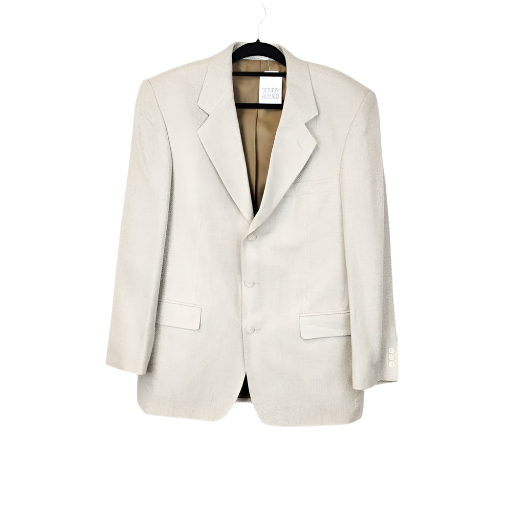 VIN-OUTW-31055 Vintage σακάκι εκρού L