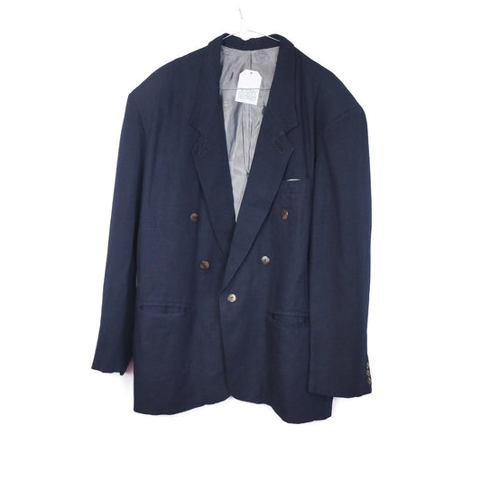 VIN-OUTW-32460 Vintage σακάκι ελαφρύ σταυροκουμπωτό L-XL