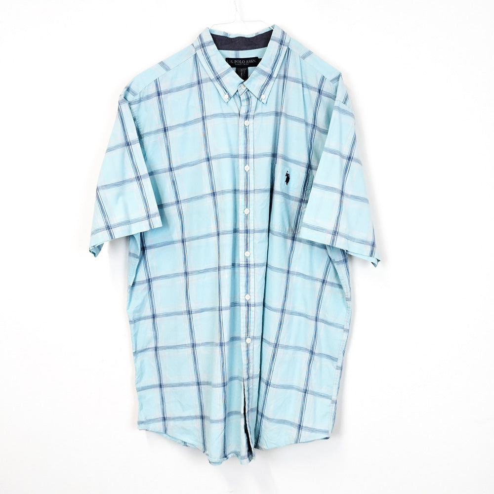VIN-SHI-27350 Vintage πουκάμισο καρό U. S. Polo Assn. 2XL