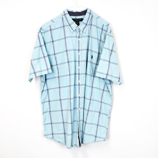 VIN-SHI-27350 Vintage πουκάμισο καρό U. S. Polo Assn. 2XL